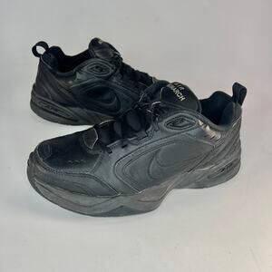 Nike Air Monarch IV Leather Training Sneakers Shoes Black Men 9.5